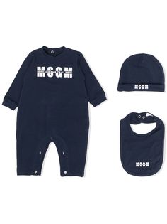Msgm Kids комплект для новорожденного с логотипом