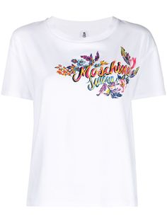Moschino футболка Swim с логотипом
