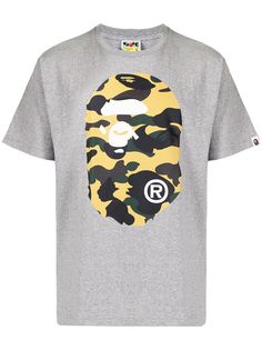 A BATHING APE® футболка с камуфляжным принтом Big Ape Head