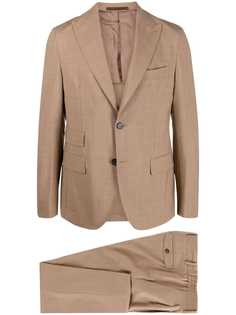 Eleventy костюм с однобортным пиджаком и отделкой в полоску