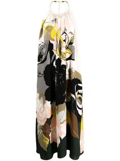 Adam Lippes платье макси с цветочным принтом