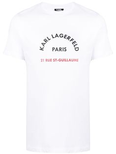 Karl Lagerfeld футболка Rue St-Guillaume с принтом