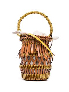 LOEWE сумка-ведро с бахромой
