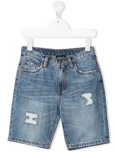 Monnalisa distressed denim shorts