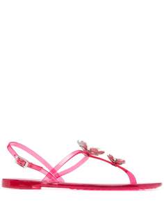 Casadei сандалии Jelly с кристаллами