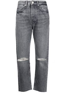 Rag & Bone distressed cropped jeans