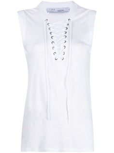 IRO lace-up sleeveless top