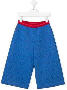 Simonetta perforated-heart trousers
