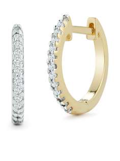 Mateo серьги-хагги из желтого золота с бриллиантами