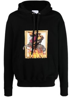 Family First graphic print cotton hoodie
