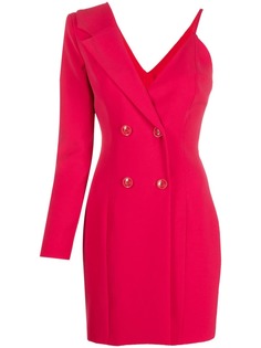 Boutique Moschino двубортное платье на одно плечо