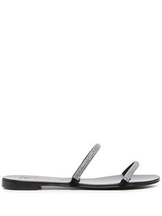 Giuseppe Zanotti сандалии Croisette с кристаллами