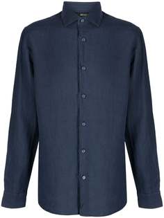 Z Zegna рубашка с косым воротником