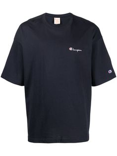Champion футболка с вышитым логотипом