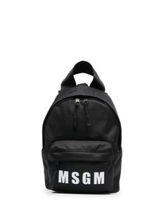 MSGM рюкзак на молнии с логотипом