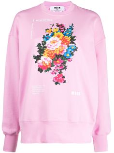 MSGM толстовка с длинными рукавами и графичным принтом