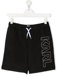 Karl Lagerfeld Kids плавки-шорты с логотипом