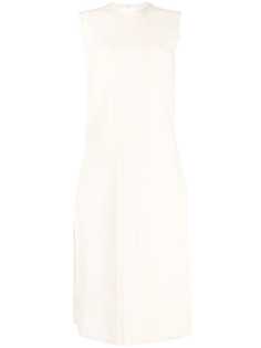 Jil Sander трикотажный топ с разрезом сбоку