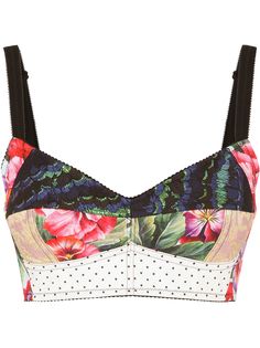 Dolce & Gabbana укороченный топ со вставками