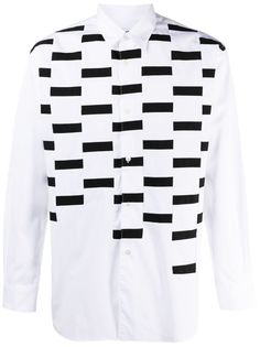 Comme Des Garçons Shirt рубашка с длинными рукавами и абстрактным принтом