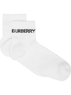 Burberry logo-intarsia ankle socks