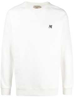 Maison Kitsuné fox-patch cotton sweatshirt