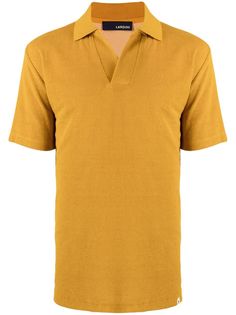 Lardini towelling-finish polo shirt