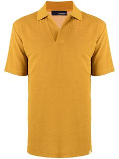 Lardini towelling-finish polo shirt