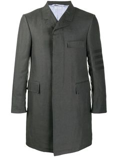Thom Browne пальто с полосками 4-Bar