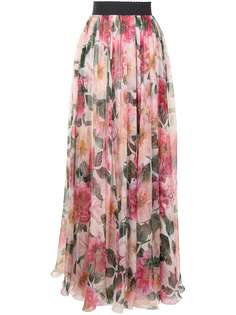 Dolce & Gabbana пышная юбка с цветочным принтом