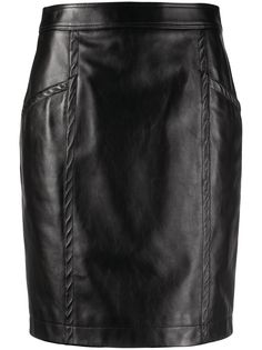 Saint Laurent юбка с завышенной талией