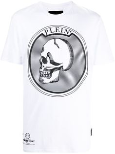 Philipp Plein футболка с логотипом и принтом Skull