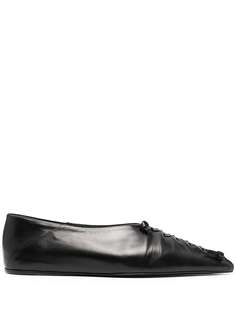 Jil Sander балетки со шнуровкой