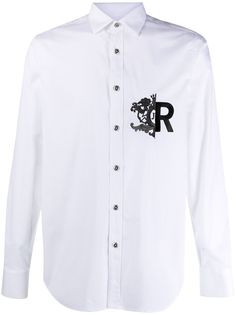 John Richmond рубашка Manito с вышитым логотипом