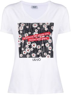 LIU JO футболка с графичным принтом
