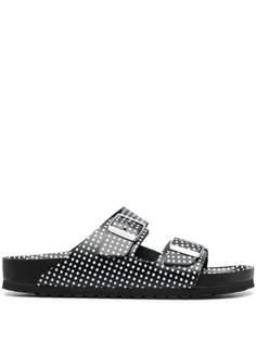 Birkenstock polka-dot print two-strap sandals