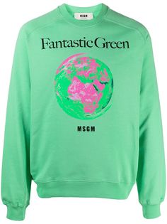 MSGM толстовка Fantastic Green