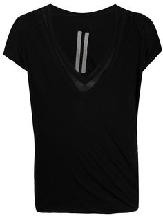 Rick Owens длинная футболка с V-образным вырезом