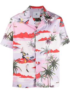 Moa Master Of Arts рубашка с принтом Hawaiian Daffy Duck