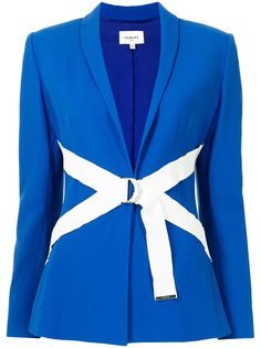 Thierry Mugler Pre-Owned однобортный блейзер с поясом