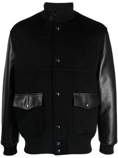 Valentino куртка с высоким воротником и вставками