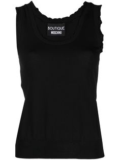 Boutique Moschino топ без рукавов с оборками