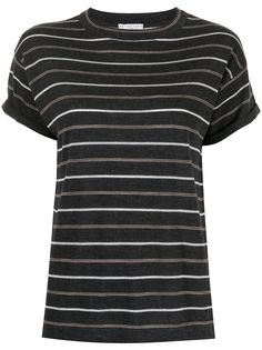 Brunello Cucinelli футболка в полоску