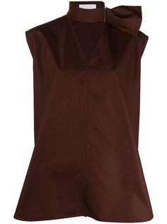 Jil Sander блузка без рукавов