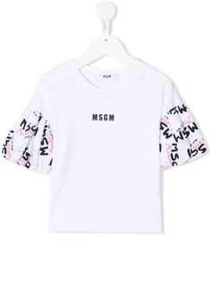 MSGM футболка с логотипом