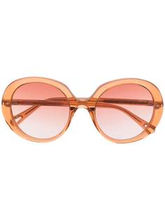 Chloé Eyewear солнцезащитные очки в массивной оправе