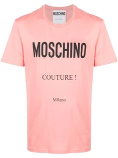 Moschino футболка с круглым вырезом и логотипом