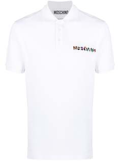 Moschino рубашка поло с короткими рукавами и логотипом