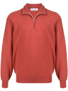 Brunello Cucinelli кашемировый джемпер с молнией