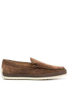 Tods лоферы на плетеной подошве Tod`S